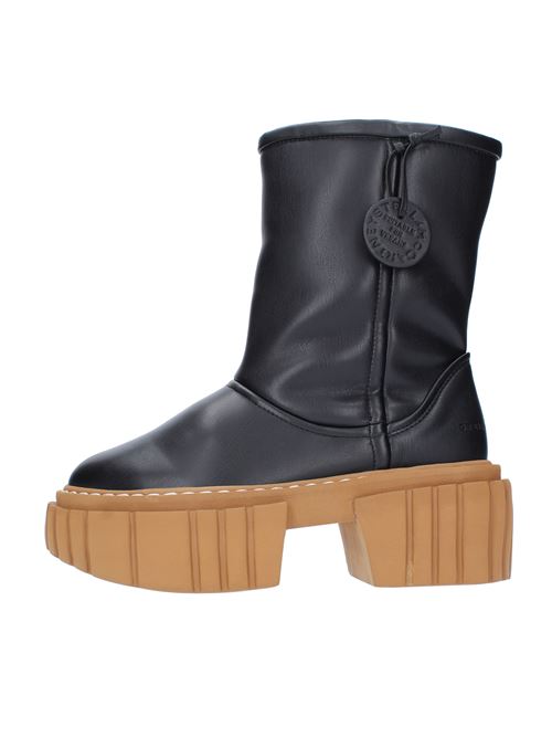 Faux leather wedge ankle boots STELLA MC CARTNEY | 800398 KP001NERO